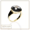 Anello Allegra smalto con fiore 18 kt
